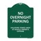 Signmission No Overnight Parking Heavy-Gauge Aluminum Architectural Sign, 24" x 18", GW-1824-9828 A-DES-GW-1824-9828 - alternate 1